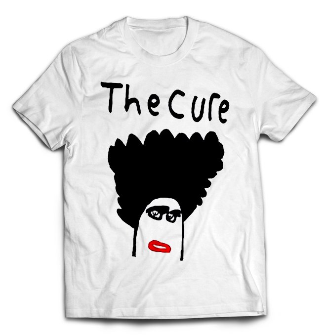 Белая футболка Cure, the с принтом Cure, the арт:110902