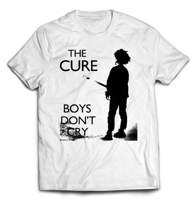 Белая футболка Cure, the с принтом Boys Dont Cry