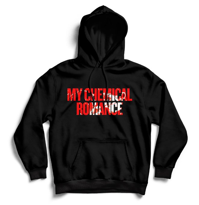 Чёрный худи My Chemical Romance с принтом My Chemical Romance арт:110937