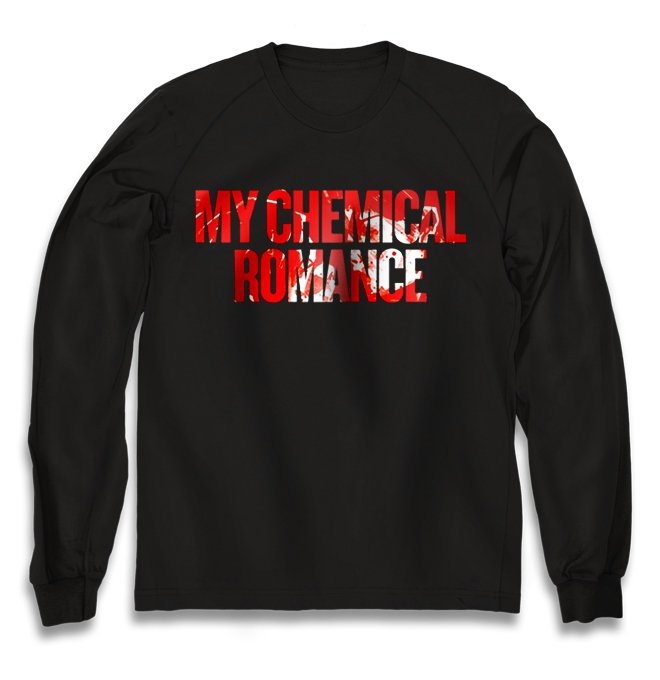 Чёрный свитшот My Chemical Romance с принтом My Chemical Romance арт:110937