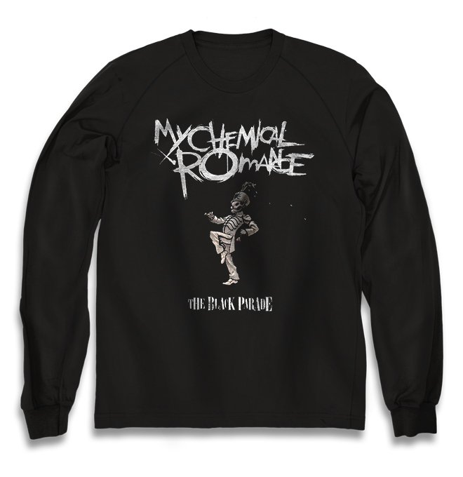 Чёрный свитшот My Chemical Romance с принтом Conventional Weapons