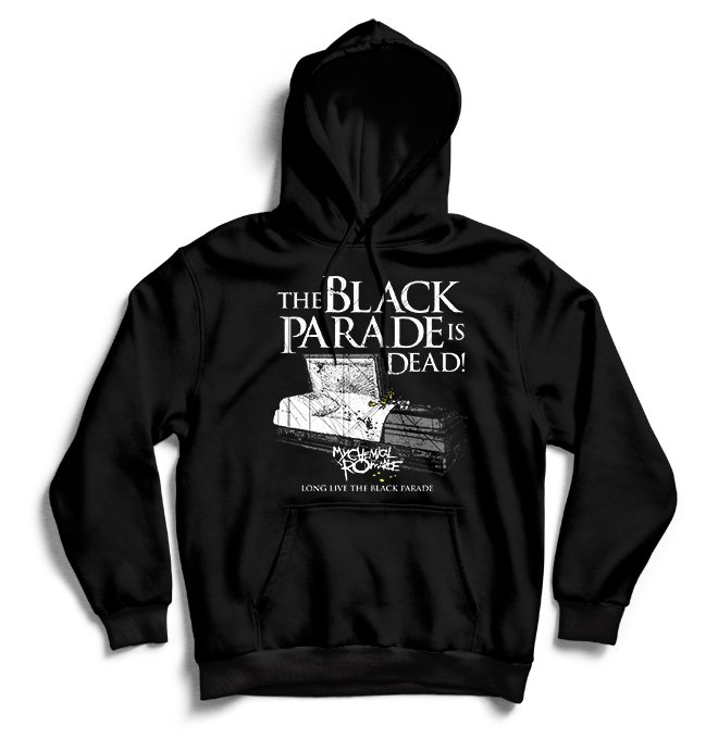 Чёрный худи My Chemical Romance с принтом Long Live the Black Parade