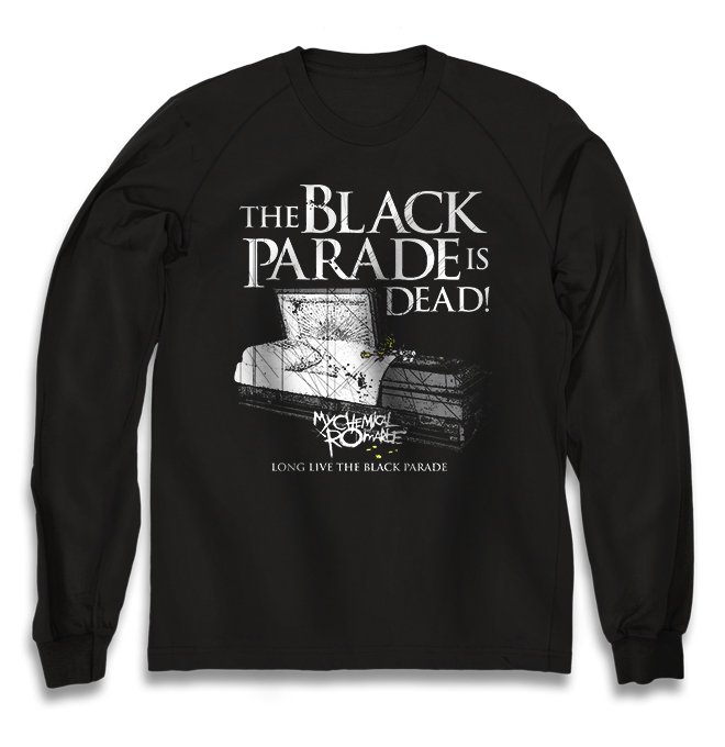 Чёрный свитшот My Chemical Romance с принтом Long Live the Black Parade