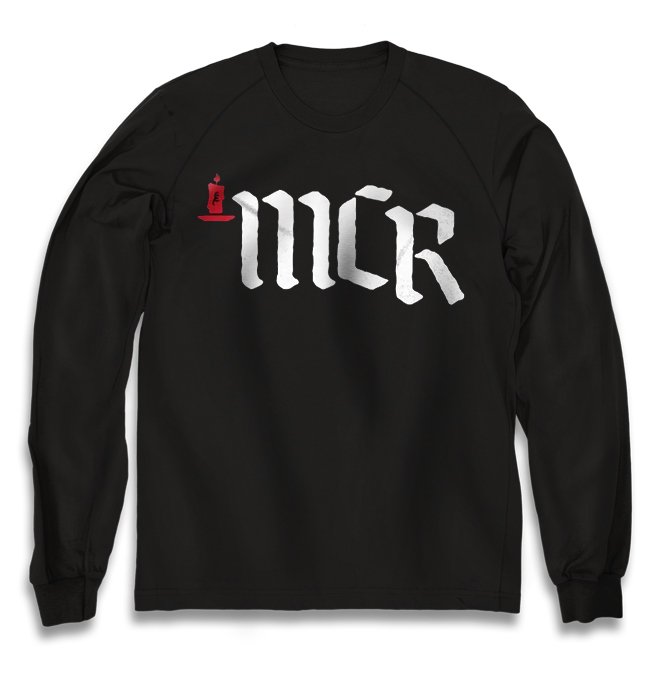 Чёрный свитшот My Chemical Romance с принтом MCR