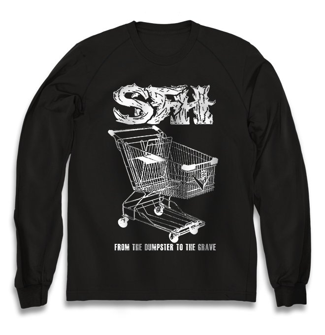 Чёрный свитшот Star Fucking Hipsters с принтом From the Dumpster