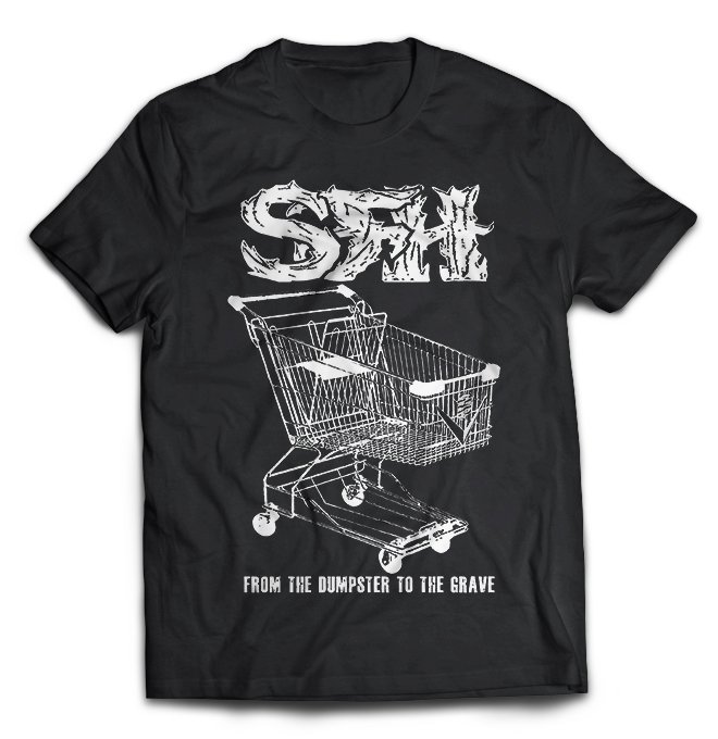 Чёрная футболка Star Fucking Hipsters с принтом From the Dumpster