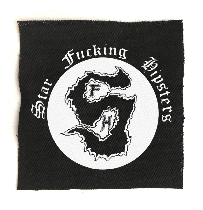 Нашивка Star Fucking Hipsters с принтом SFH